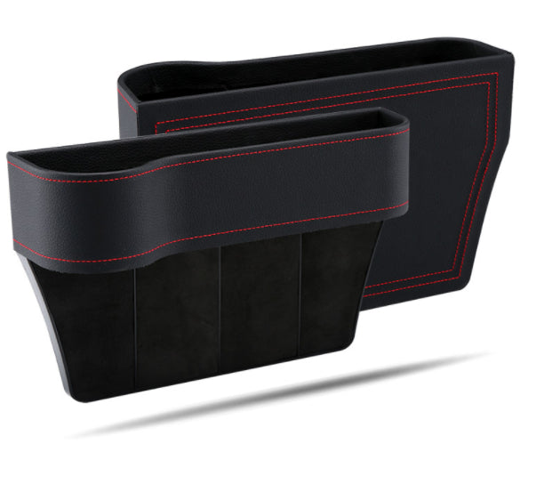 GapVault seat side storage boxes in black, pair
