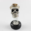 SkullCap skull interior ornament mounted in a car