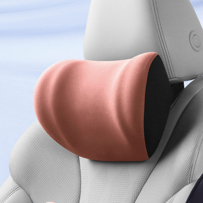 HeadHalo Memory Foam Car Neck Pillow in coral
