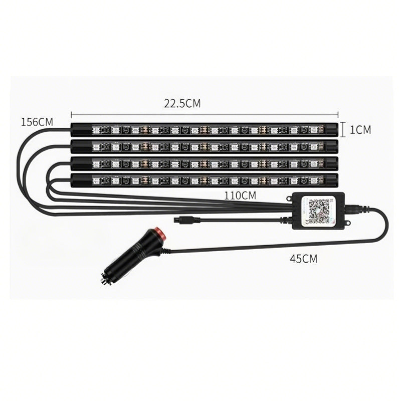 GlowRide RGB Interior LED Strip Kit