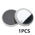 GlowCoaster LED cup holder mats lit in a centre console