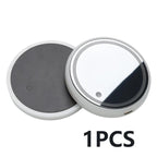 LED cup holder mats lit in a centre console