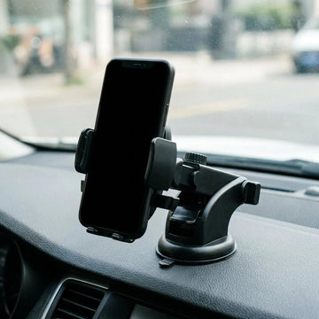 Telescopic Car Dashboard Phone Mount – Suction Cup, Adjustable Arm