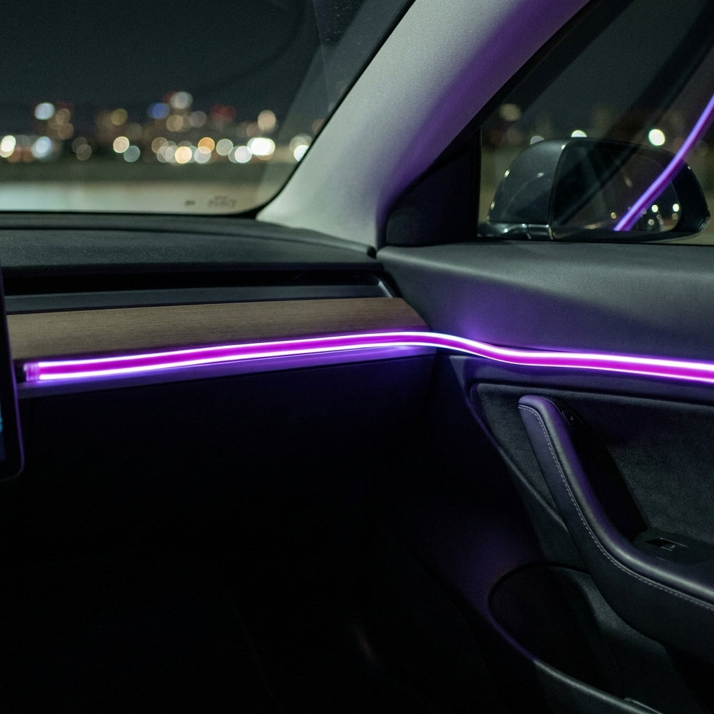 NeonLine Car Interior LED Strip - in use