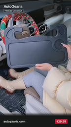 Car Steering Wheel Desk Tray – Laptop and Food Table, Universal Fit