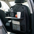 Car Seat Organizer with Fold-Out Table - in use