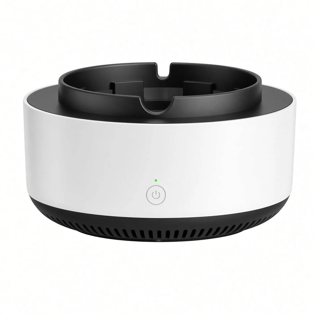Anion smokeless ashtray in white